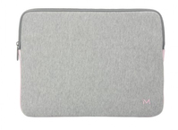 Mobilis 049015 laptoptas 35,6 cm (14") Opbergmap/sleeve Grijs, Roze