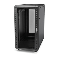 StarTech.com Armadio rack per server 32U 19" - Profondità regolabile 6-32" (152-813mm) - Server rack per apparecchiature di rete/dati/AV a 4 montanti con porta in vetro e rotell...