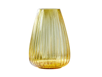 BITZ Kusintha Vase Vase mit runder Form Glas Bernstein