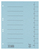 Bene 97300BL Tab-Register Numerischer Registerindex Karton Blau