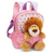 NICI 49849 Rucksack Lässiger Rucksack Pink Plüsch, Polyester