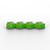 Lindy 40472 clip sicura Bloccaporte + chiave RJ-45 Verde Acrilonitrile butadiene stirene (ABS)