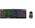 MSI S11-04DE601-CLA klawiatura Dołączona myszka Gaming USB QWERTZ Niemiecki Czarny
