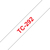 Brother TC-292 cinta para impresora de etiquetas Rojo sobre blanco
