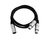 Omnitronic 30225207 cable de audio 0,5 m XLR (3-pin) 2 x XLR (3-pin) Negro