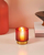 EGLO Bezamby Kerzenständer Glas Gold, Rot