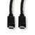 ROLINE 11.02.9055-10 cable USB 2 m USB 3.2 Gen 2 (3.1 Gen 2) USB C Negro