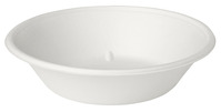 Duni Salatschale Bagasse 800 ml Weiß ungeteilt, 320 Stk/Krt (8 x 40 Stk) Die