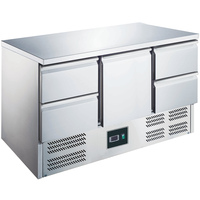 SARO Kühltisch mit Tür und Schubladen, Modell ES 903 S/S TOP 1/4 - Material: