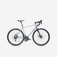 Comfortable. Light Carbon Fork And Disc Brake Road Bike. Grey - XL