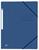 Oxford Top File + A4 Eckspannermappe mit Gummizugverschluss mit Einschlagklappen dunkelblau