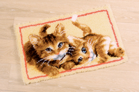 Latch Hook Kit: Rug: Kittens
