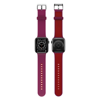 OtterBox Watch Band für Apple Watch Series 9/8/7/6/SE/5/4 - 45mm /44mm /42mm Large Pulse Check - dark Pink - Armband - Silikon - Smart Wearable Accessoire Band