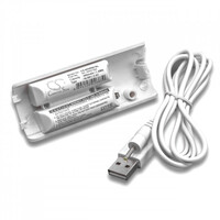 Akkumulátor használható Nintendo Wii vezérlőhöz, USB töltőkábellel