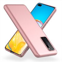 NALIA Hardcase compatible with Huawei P40 Case, Slim Protective Phone Cover Matte Finish Back Skin, Shockproof Mobile Protector Plastic PU Bumper Smartphone Coverage Light Weigh...
