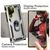 NALIA Case Stile Militare con Anello compatibile con Samsung Galaxy S24 Ultra Custodia, Hardcase Protezione Estrema Antiurto Kickstand Cover & Funzione Supporto per Dita Girovol...