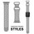 NALIA Airflow Silicone Cinturino Smart Watch compatible con Apple Watch Bracciale Ultra/SE Series 8/7/6/5/4/3/2/1, 42mm 44mm 45mm 49mm, per iWatch Orologio Donna e Uomo Grigio c...