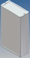 Aluminium Profilgehäuse, (L x B x H) 145 x 85.8 x 36.9 mm, weiß (RAL 9002), IP54