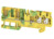 Schutzleiter-Reihenklemme, Push-in-Anschluss, 0,5-2,5 mm², 4-polig, 8 kV, gelb/g