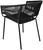 Stuhl Samo; 62x58x78 cm (BxTxH); Sitz schwarz, Gestell schwarz; 2 Stk/Pck