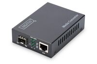 Gigabit Ethernet Media Converter, SFP SFP Open Slot, without SFP Module 10/100/1000Base-T to SFP Open Slot. Incl. PSU