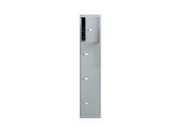 Bisley CLK124 Locker, 4 Compartimenten, Antraciet