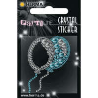 Schmucketikett Crystal 1 Blatt Sticker Ballons