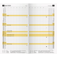 Ersatzkalendarium M-planer 8,7x15,3cm 1 Monat/2 Seiten 2025