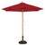 Bolero Round Parasol in Red with Anodised Steel Pin and Chain - 2.52x3m