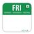 Vogue Friday Food Safety Day Labels - Green - Removable - 20 mm 1000 pc