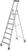 Alu-Stehleiter 7 Stufen Gesamthöhe 1,61 m Arbeitshöhe bis 3,65 m