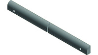 Füllprofil für Elektro-Geräte Länge 600mm, schwarz