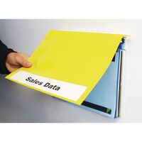 Wall mounted ring binder covers - yellow