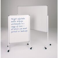 WriteOn® height adjustable mobile whiteboards - 1200 x 900mm