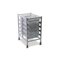 Single column medical distribution trolley - Mild steel
