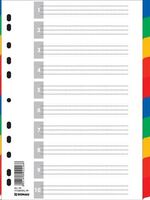 DONAU Regiszter, műanyag, A4, 10 részes, színes (D77100)