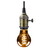 LED Birnenlampe, E27, 5W 1800K 120lm, Glas smoky VBS