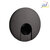 Zubehör für LED Wand-Einbauleuchte ALWAID 2 - Abdeckung RUND "Auge", schwarz