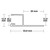 LED Fliesenprofil UP10, 200cm