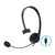 Single Ear Mono USB-C Headset Boom Microphone Noise Cancellation