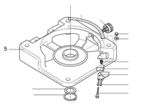 PROXXON 27160-05 Grundplatte für Kappgerät- und Gehrungssäge KGS80