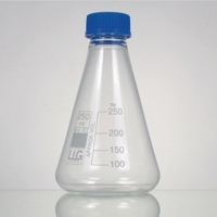 100ml Erlenmeyer LLG verre borosilicate 3.3 avec bouchon vissé