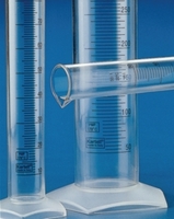 Meßzylinder 1000 ml PMP (TPX) hohe Form Klasse B blau graduiert