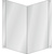 Blankoschild für Wandmontage, Nasenschild Aluminium (0,8 mm), 150 x 300 x 0,8 mm