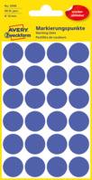 Markierungspunkte, Ø 18 mm, 4 Bogen/96 Etiketten, blau