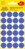Markierungspunkte, Ø 18 mm, 4 Bogen/96 Etiketten, blau