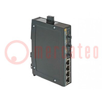 Switch PoE Ethernet; unmanaged; Number of ports: 4; 9÷60VDC; IP30