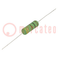 Resistor: wire-wound; high voltage; THT; 360Ω; 5W; ±5%; Ø8.5x25mm