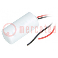 Battery: lithium; 3.6V; 17335,2/3A; 2100mAh; non-rechargeable