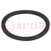 Gasket; NBR caoutchouc; Thk: 2mm; Øint: 39.8mm; Øout: 46mm; M40